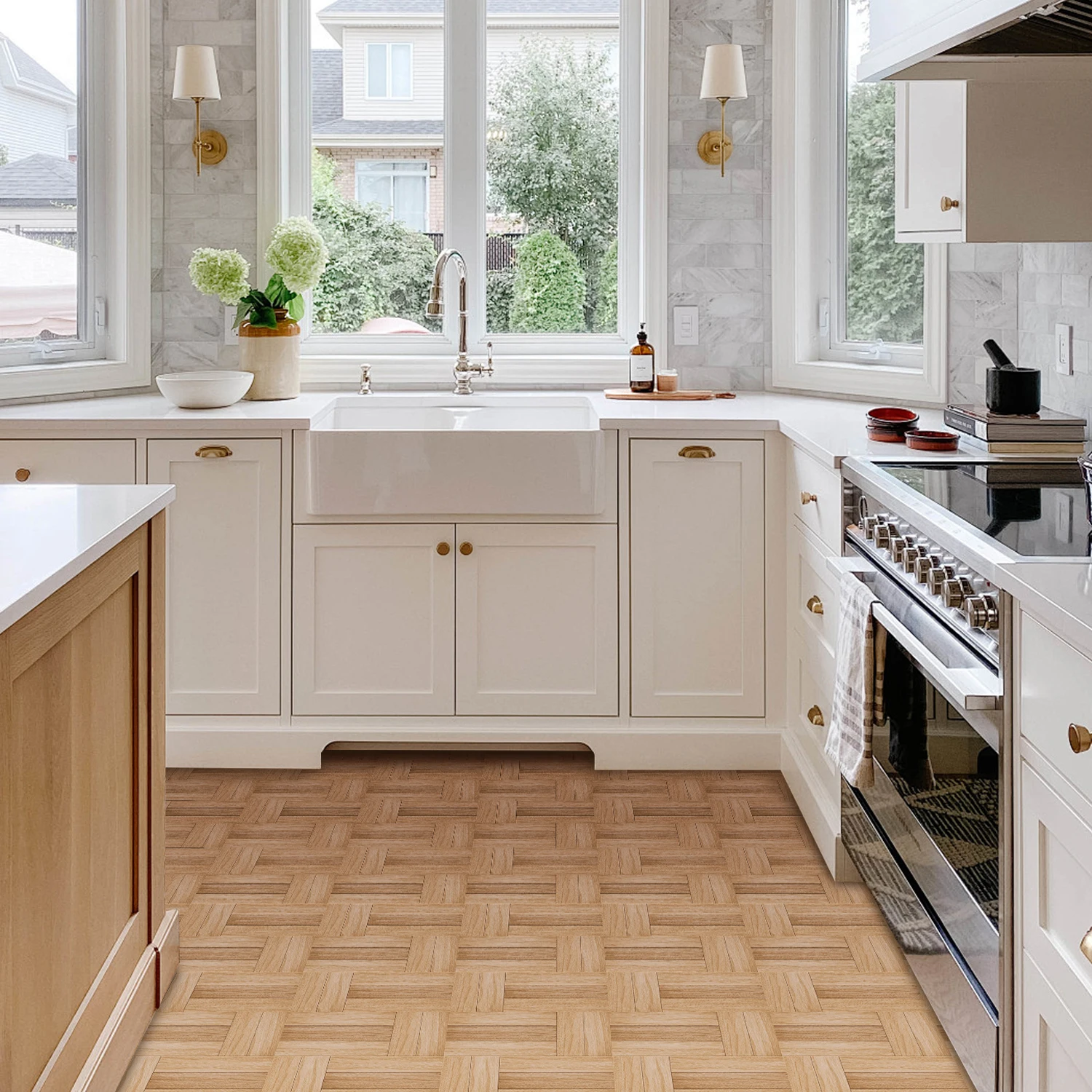 6/10/20 قطعة الفينيل الطابق و صور مطبوعة للحوائط ذاتية اللصق المضادة للانزلاق ملصقات أرضية مقاومة للماء DIY بها بنفسك المطبخ غرفة نوم سبلاش الحرس