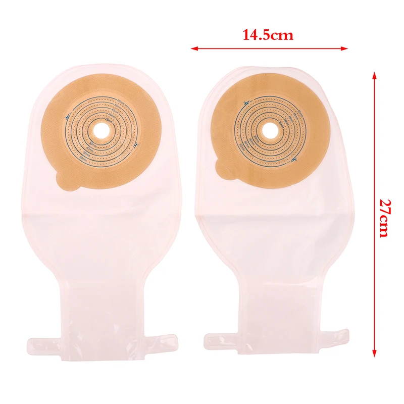 10Pcs Colostomy Bags 25-60mm Stoma Pouch Bags One-piece Open Clip Ostomy Bags