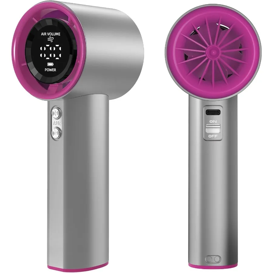 

Портативный ручной вентилятор, скорость 1100, регулируемый турбо-персональный аккумулятор 4000 мАч, перезаряжаемый охлаждающий вентилятор, цифровой дисплей, подарки для W