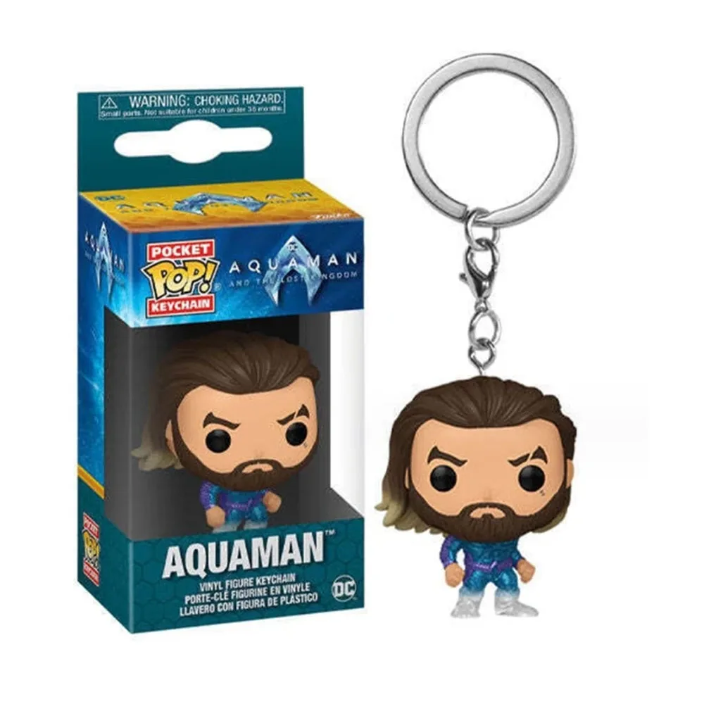 Funko Pop Keychain Superman The Flash Aquaman Batman Arrow Daredevil Wonder Woman Cyborg 19 Styles Action Figure Collection Toys