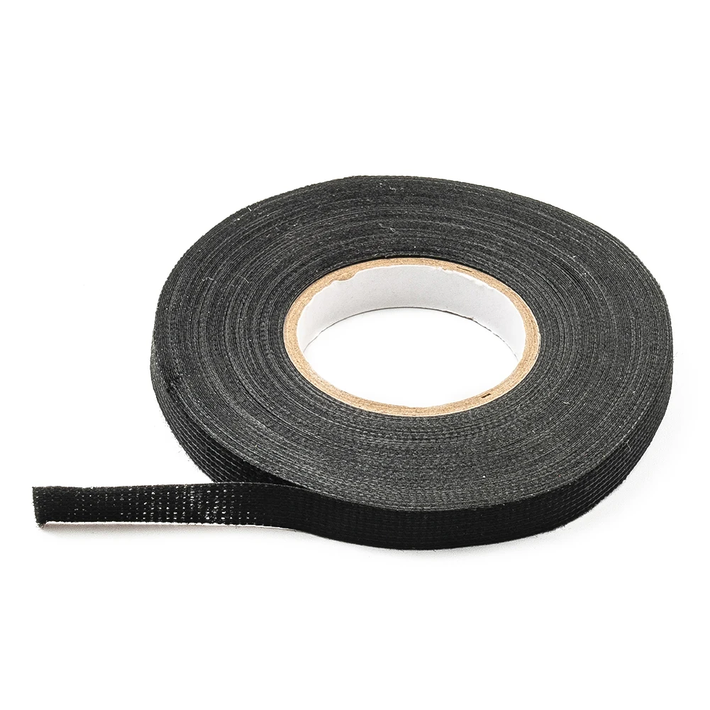 

Flexible and Wear Resistant Heatresistant Adhesive Cloth Fabric Tape 15M/9MM Ideal for Automotive Cable Wiring