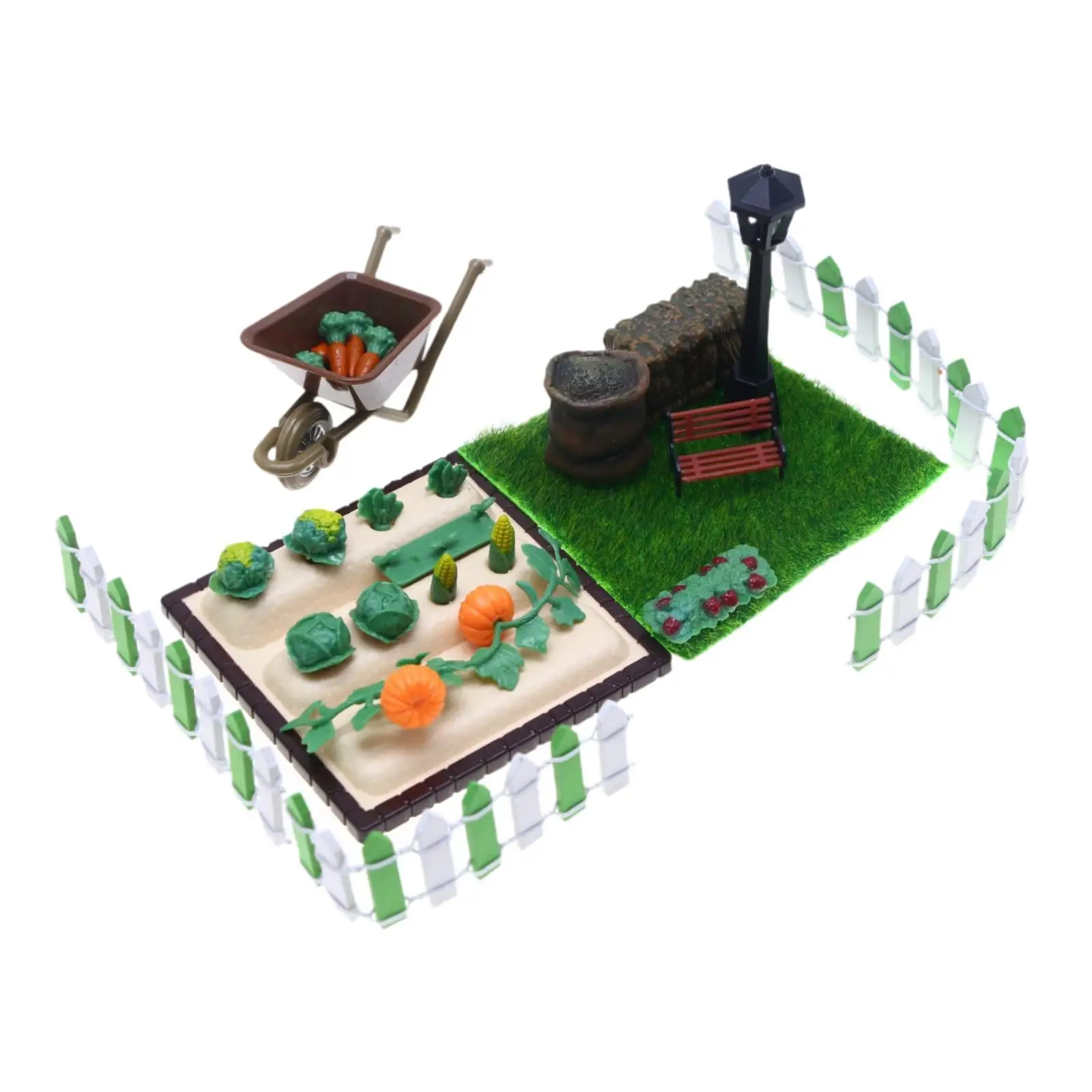 Miniatuur Groenten Scène Model Groente Beeldjes, Micro Landschap Rekwisieten Ornament Farm Model Kit, voor Kinderen Peuters 3+