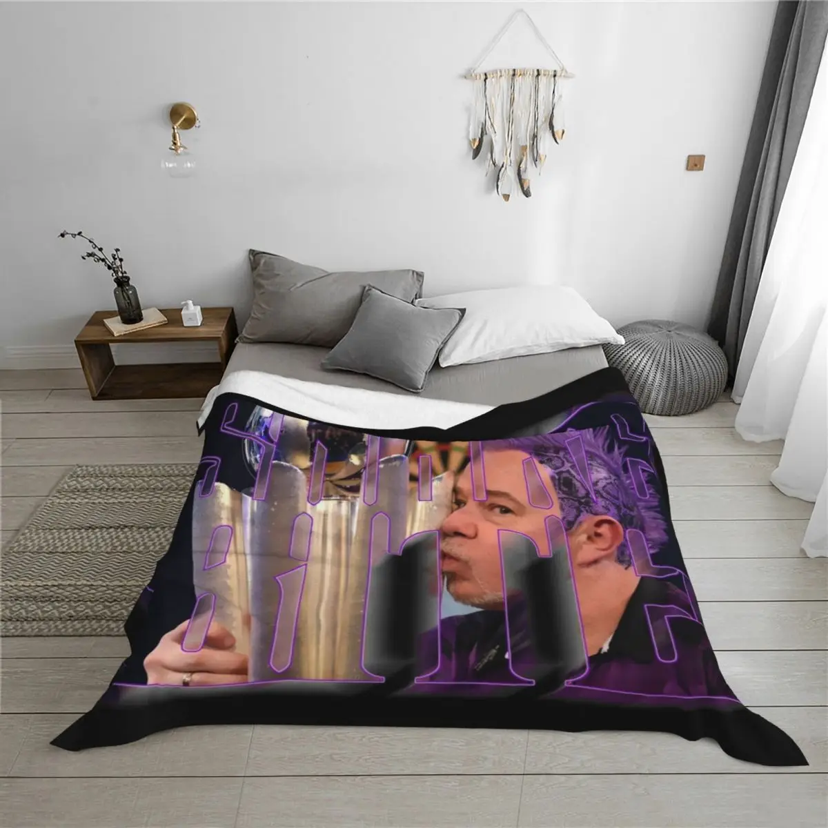 بطانية رمي السهام بيتر رايت من Snakebite، بطانيات سرير شتوية للتخييم منقوشة جميلة #3