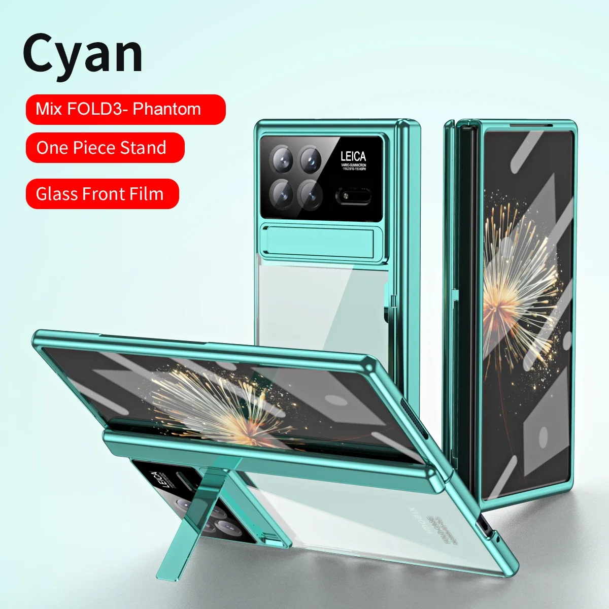 Coque de téléphone de protection transparente pour Xiaomi Mix, galvanoplastie, charnière fantôme, possède 3 étuis avec protecteur d'écran, promp ket ket