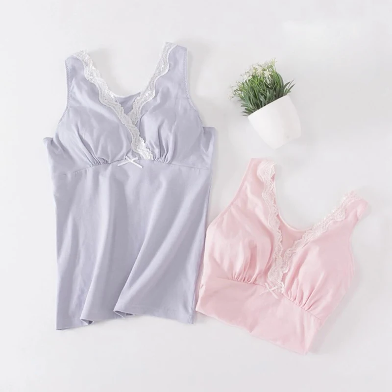 

Maternity Clothes Nursing Top Sleeveless Camisole Breastfeeding Clothes Pregnant Women Wireless Camis Tank Top Nursing Vest