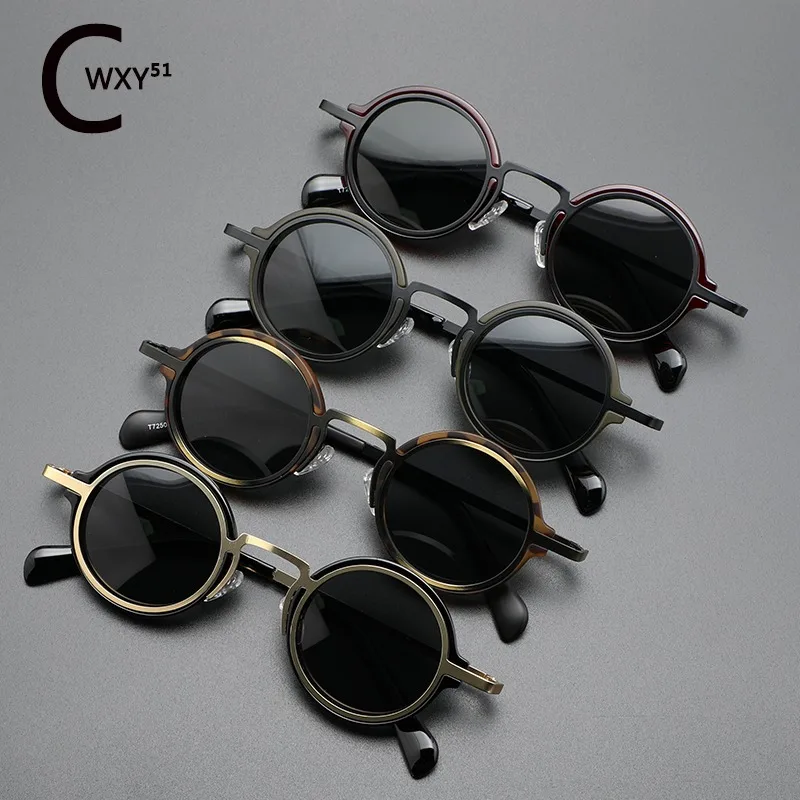 

Round landlord glasses men personality funny dress sunglasses Old vintage polarized sunglasses men small round frame trend