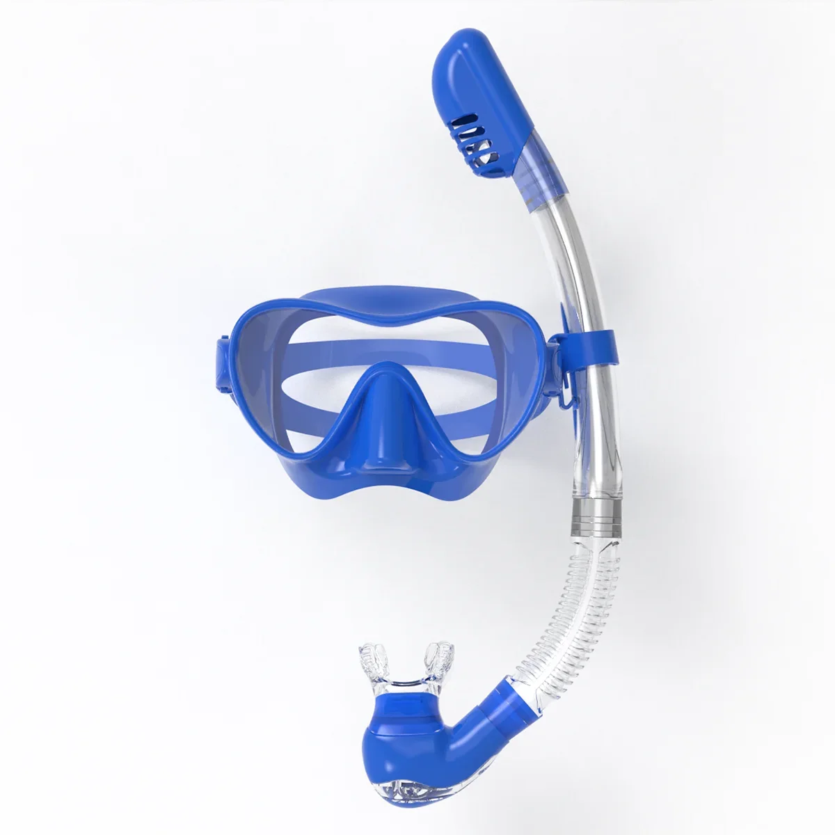 

Low Volume Scuba Diving Mask Silicone Breathing Tube Dry Snorkel Tube Diving Set