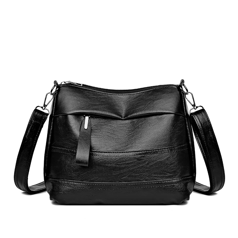 Ladies 2024 New  Messenger Bag High Quality Soft PU Leather Shoulder Bags Casual Crossbody Bags For Women New Tote Sac A Main