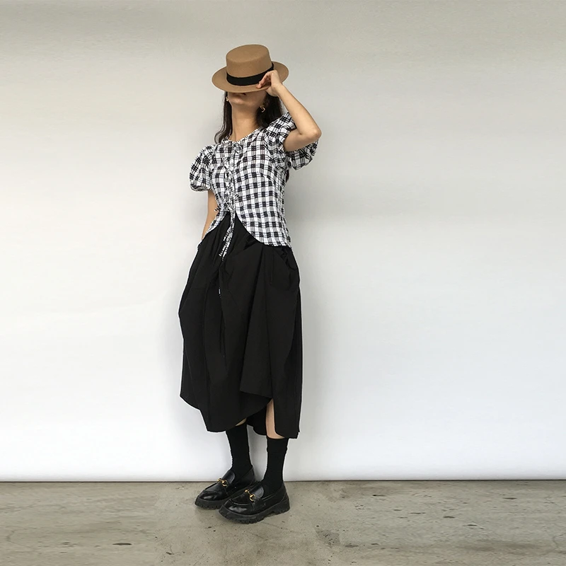 

Whoos Design A-Line Skirt Special Offer Versatile Half Skirt Slimming Effect Street Style Long Cotton Gown for Young Women
