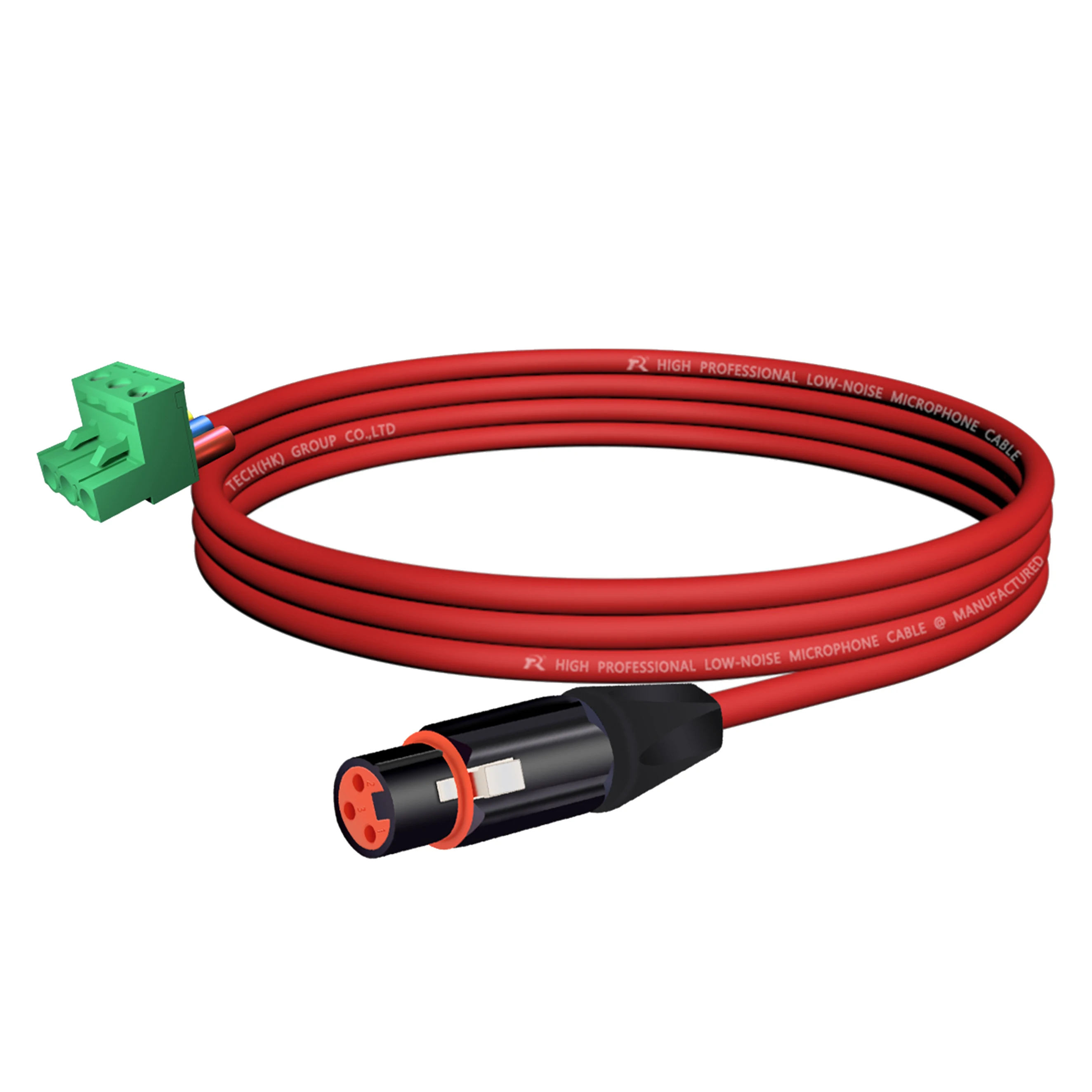 3-adriges XLR-auf-Phoenix-Terminal-Audiokabel ​ Entwickelt für Audio- und Industrieverbindungen, geräuscharm, symmetrische Audioübertragung – Detail 8
