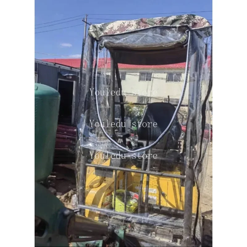 1pc Mini Excavator Cover Warm Awning PVC Windproof （Window Type）