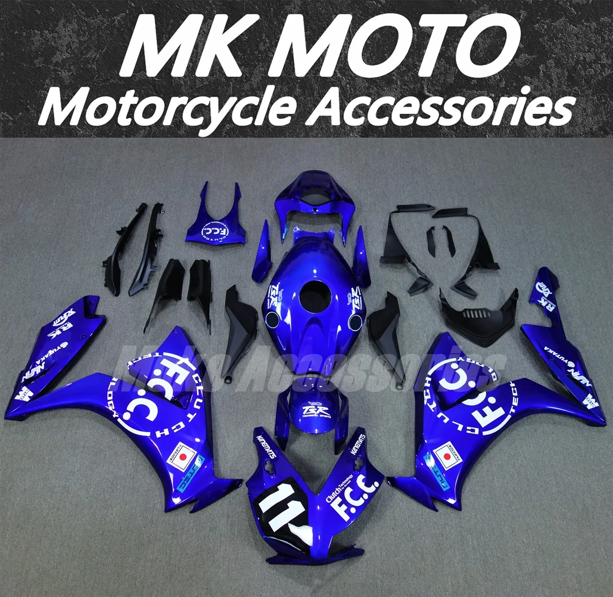 

Moke moto Motorcycle Fairings Kit Fit For Cbr1000rr 2012 2013 2014 2015 2016 Bodywork Set Injection New Black Blue FCC