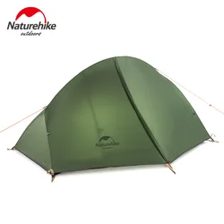 Naturehike Fietstent 1 Persoons Ultralicht Buiten 3-seizoenen Waterdicht 20D Nylon Tent Kamperen Wandelen Backpacken Draagbare tent