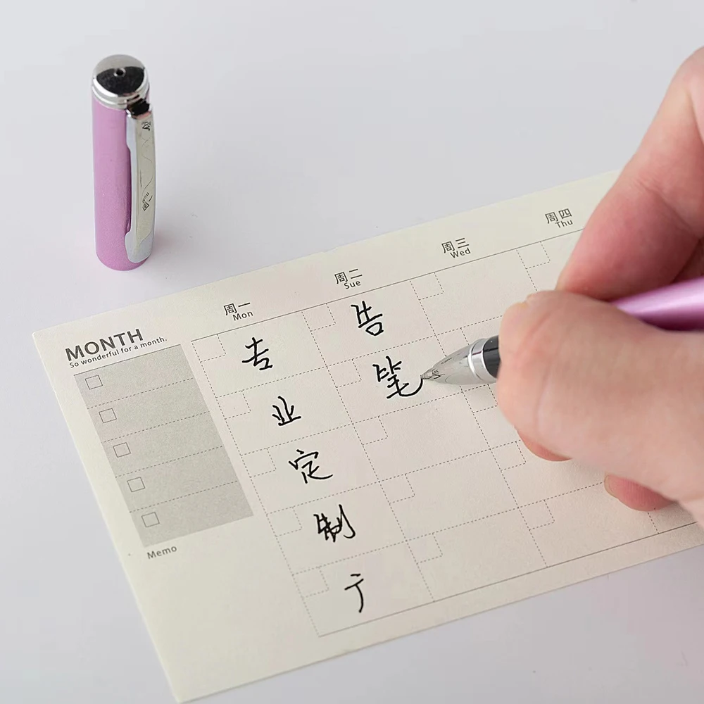 2 Stück Metall-Gelstift, Tintenroller, Caneta руedad, Kugelschreiber, 0,5 mm, Signierstifte für Büro, Studenten, Business, Schreibwaren – Detail 7