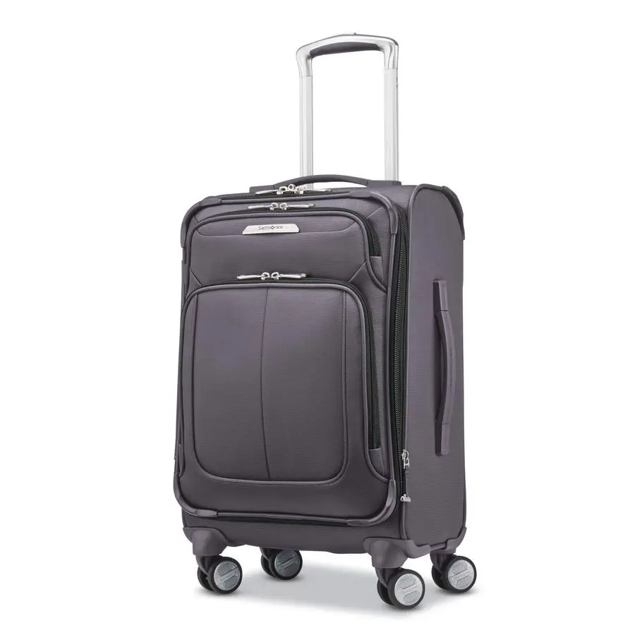

DLX Softside Expandable Luggage with Spinner Wheels, Mineral Grey, CarryOn 20Inch