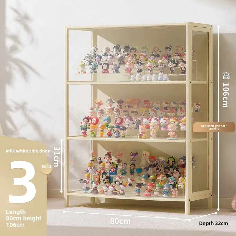 Figure Lego display cabinet model toy storage display cabinet transparent box glass door household building block cup rack - view 4