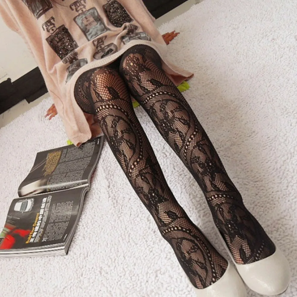 

26 styles Women Sexy Fishnet Pattern Jacquard Leg Warmers Stockings Pantyhose Tights fancy night club 1pcs dww05