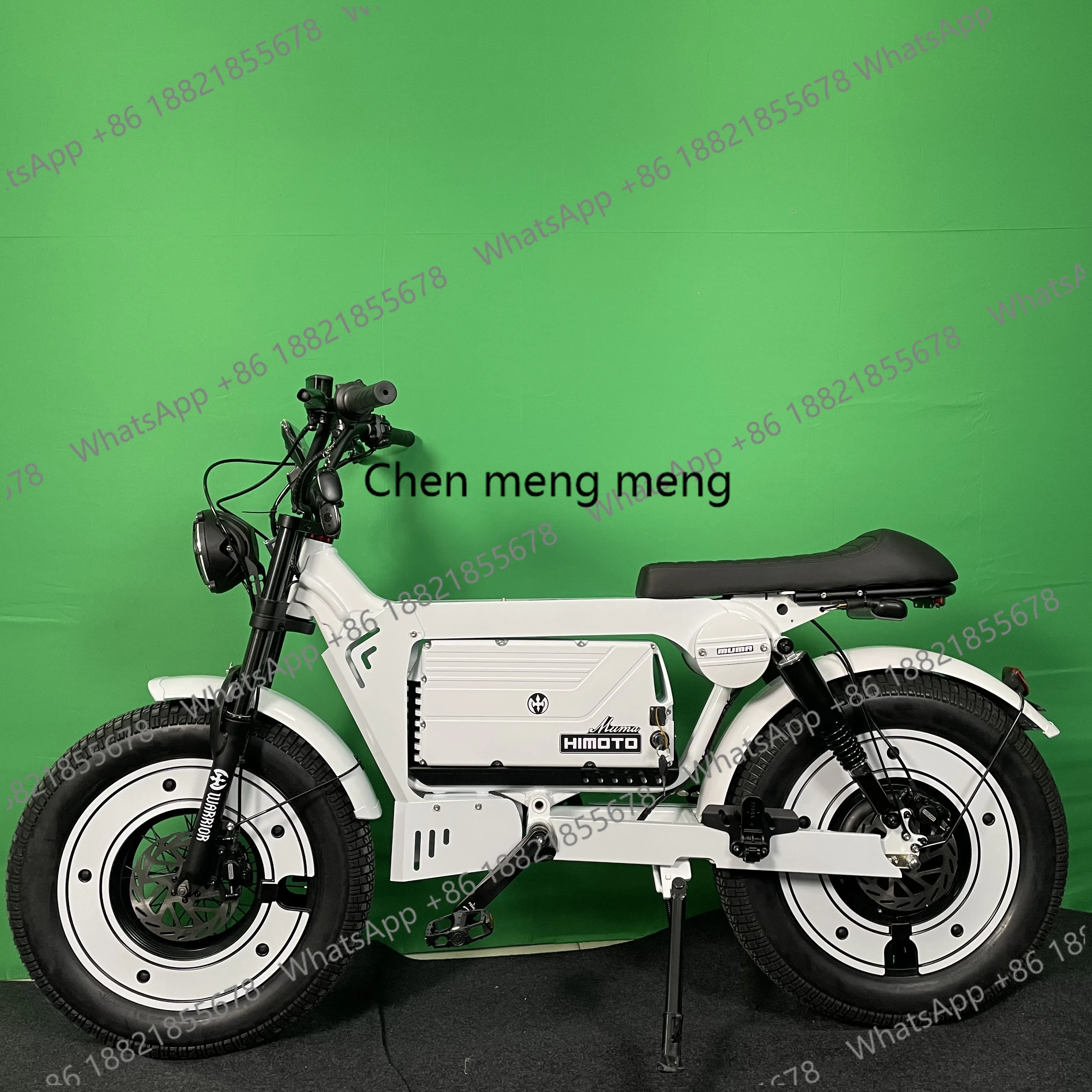 

Прочный электровелосипед в стиле Cafe Racer, 20 дюймов, для взрослых, с двигателем 1500 Вт, на толстых шинах, винтажный дизайн