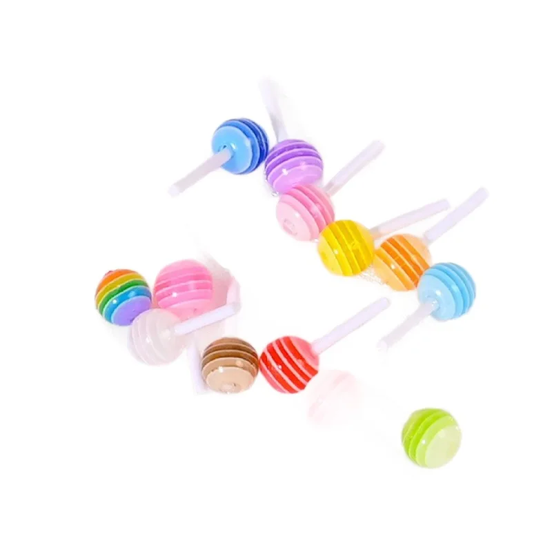 20pcs Dollhouse Lollipop Candy 1/12 Miniature Random Color Mini Model Scale Food Scene Home Decor Decoration Doll Accessories