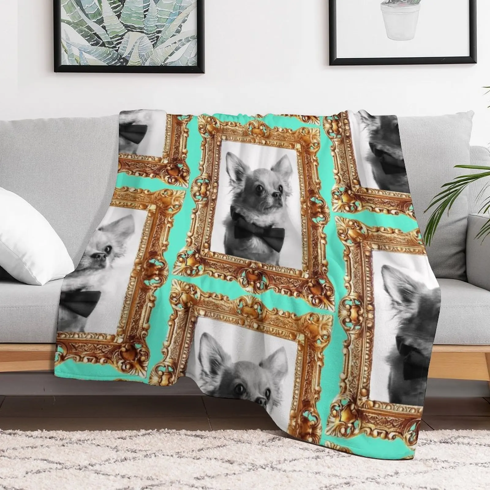 

Mr. Chihuahua Throw Blanket Soft Luxury St funny gift Decoratives Blankets