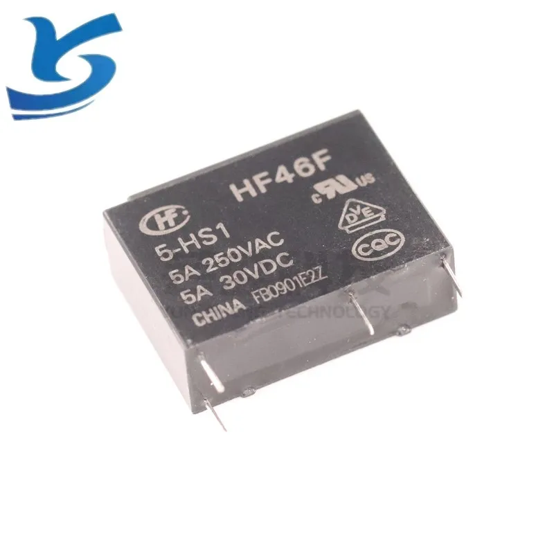 hf46f-5-hs1 relay 5V 12V 24V Original New AC/DC POWER DIP 4-pin 5-pin In stock