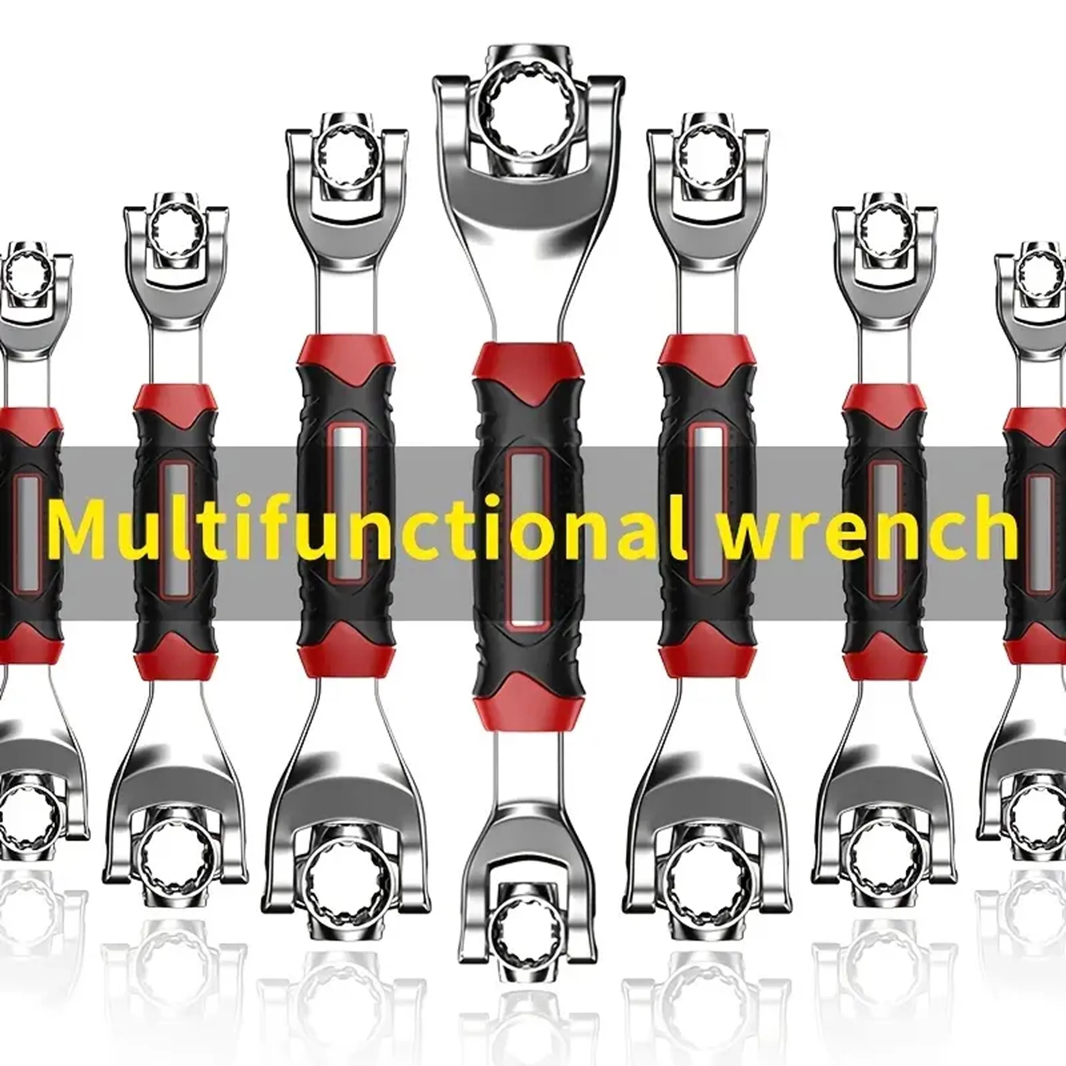 1 piece 52-in-1 Multi-function socket wrench set - metric 8-19 mm, SAE 5/16