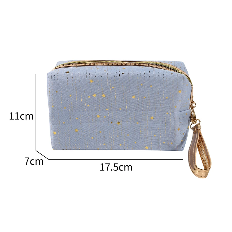 2024 Fashion Cosmetic Bag Women Bronzing Bling Stars Makeup Bags Travel Organizer Toiletry Kits Portable Make Up Bags Beautician