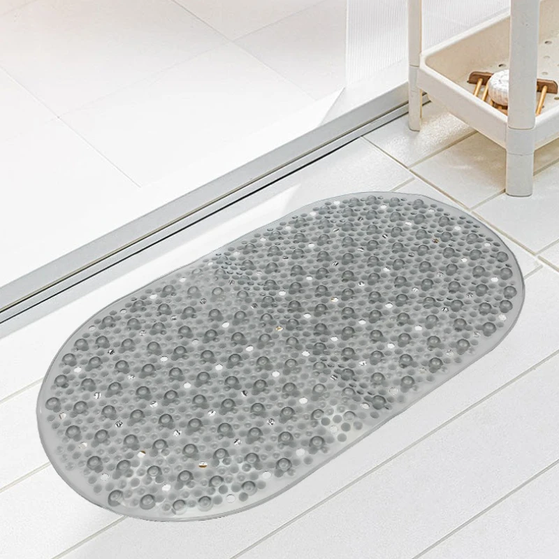 PVC Bathroom Mat Anti-Slip Bathroom Mat Cross-Border Hotel Shower Bathroom Anti-Slip Mat 69x39cm