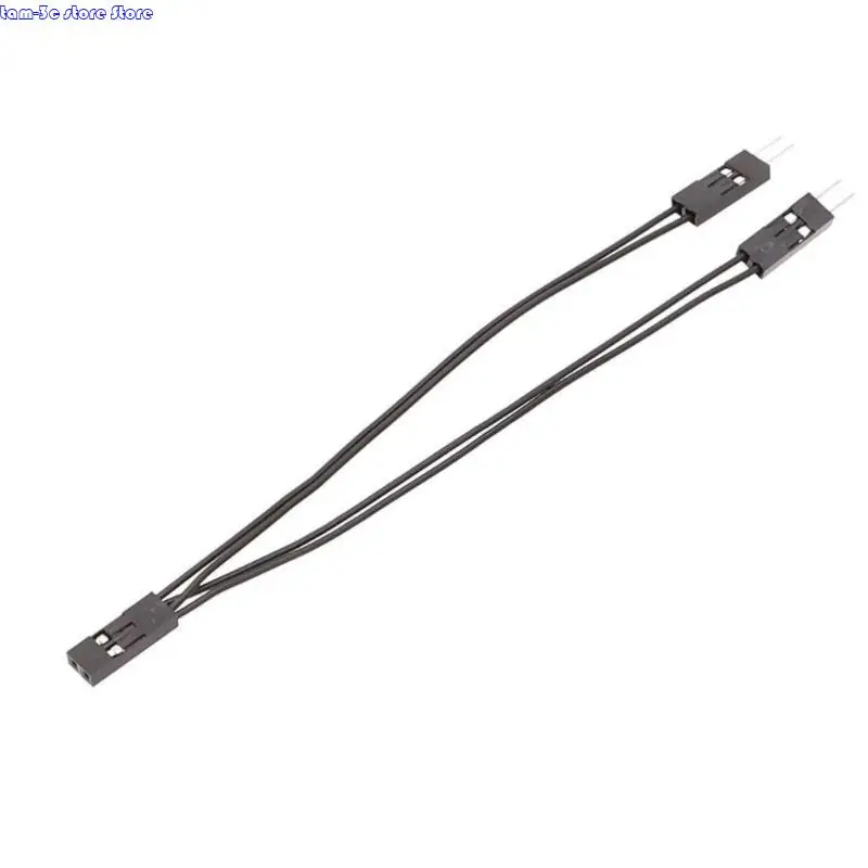 D0UA 2.54 มม. 2pin ตัวเมียกับลวดจัมเปอร์ตัวผู้สองตัวสำหรับการเชื่อมโยงส่วนประกอบอิเล็กทรอนิกส์