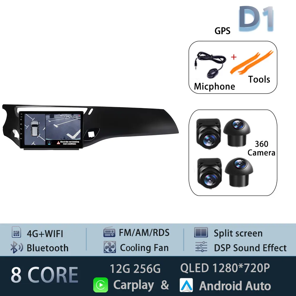 Android 15 Autoradio Voor Citroen C3 DS3 2010-2016 5G WIFI Head Unit Navigatie Autoradio DSP BT Draadloze Carplay Auto 4G