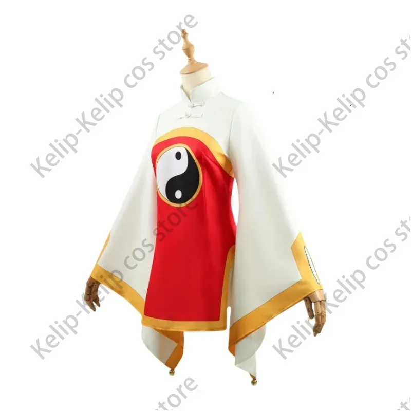 ชุดคอสเพลย์ซีการ์ดแคปเตอร์ ซากุระ เมลิง ลี่ พร้อมวิกผมยาวสีดำ-น้ำเงิน ตาข่ายกันผมสีชมพู ชุดจีนโบราณ สำหรับงานคอนเวนชั่น