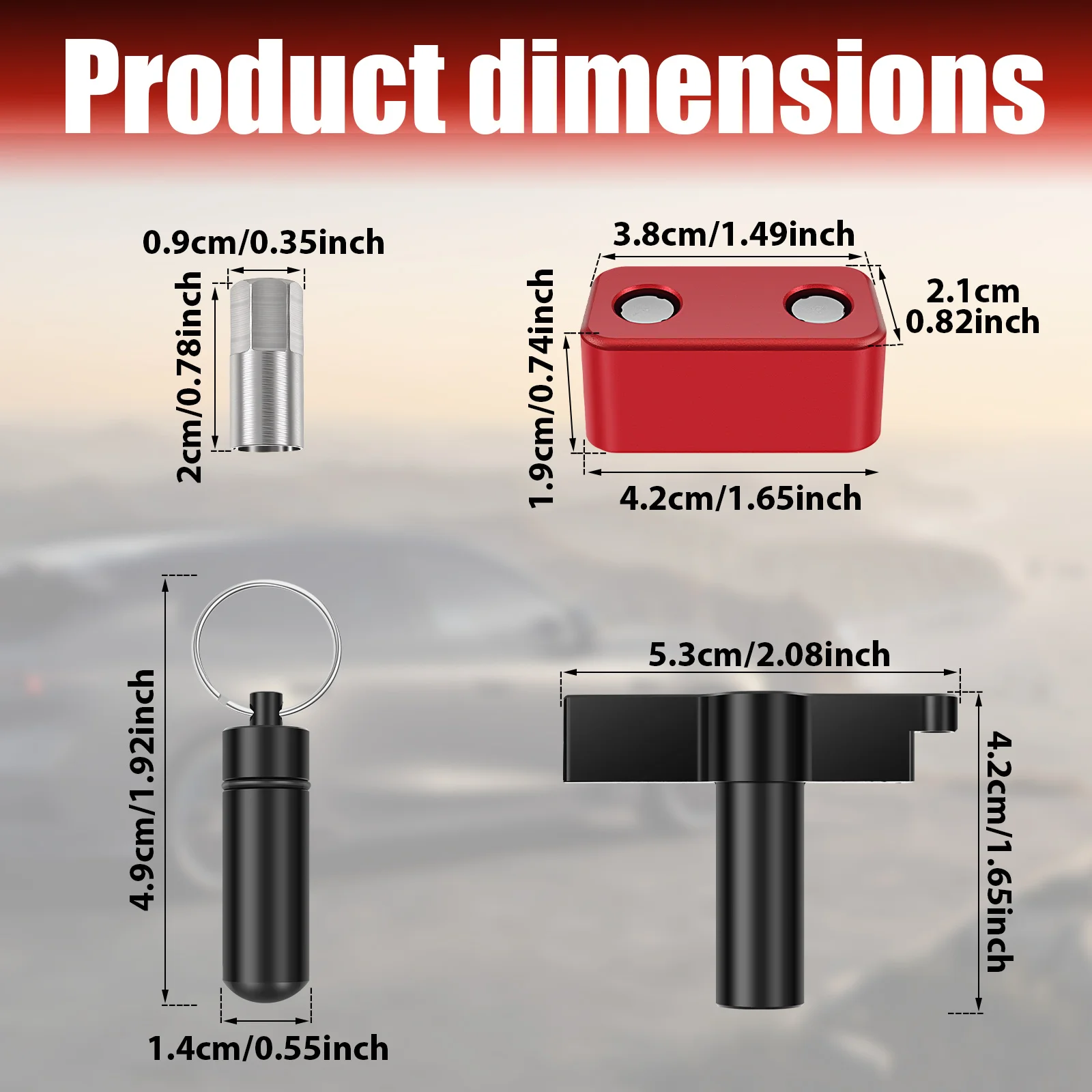 OBD2 Port Lock Anti Theft Protector Aluminum Alloy Security Cover Device for Car SUV Truck Key Cloning Bypass Prevention Red
