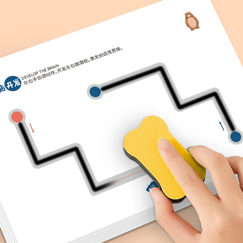 Tracing Workbook Magical Montessori Pen Control Training Cards Reusable Practice Copy Book for Kids Tracing Education Book