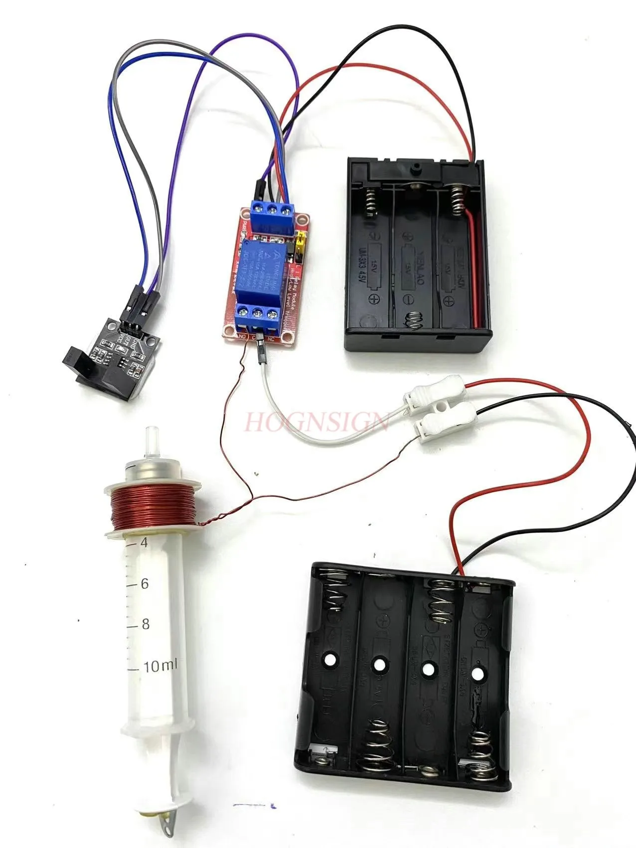DIY Hand Assembled Model, Small Invention, Innovation, Student Competition, Electromagnetic Engine Experiment