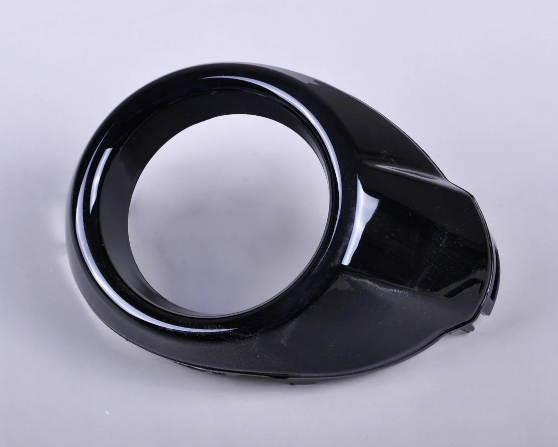 Car 2Pcs Black ABS Plastics With Glossy Painting Front Right & Left Fog Lights Lamp Frame Cover Trim For Ford Focus 2012