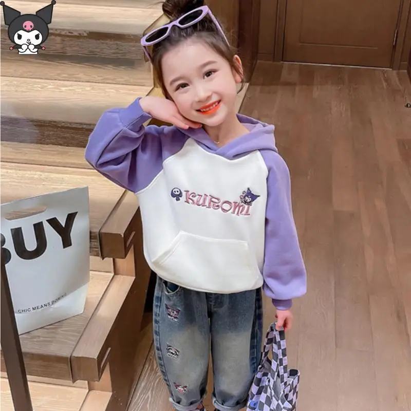 

Anime Cartoon Girls Jeans Kawaii Spring and Autumn New Sanrio Wide Leg Straight Pants Fashionable Versatile Skin Friendly Sweet