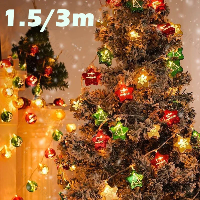 2025 Zuckerstange Weihnachtsbeleuchtung Weihnachtsmann Schneemann Lampe Weihnachtsbaum Schnur Hängende Ornamente Frohe Weihnachten Dekor