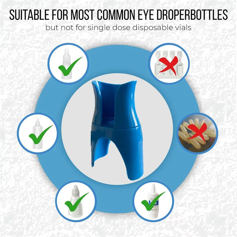 A22F-Eye Drop Holder Helper Eye Ointments Drop Holder Device Eye Drop Guide Aid Help Applicator Eye Care Tool