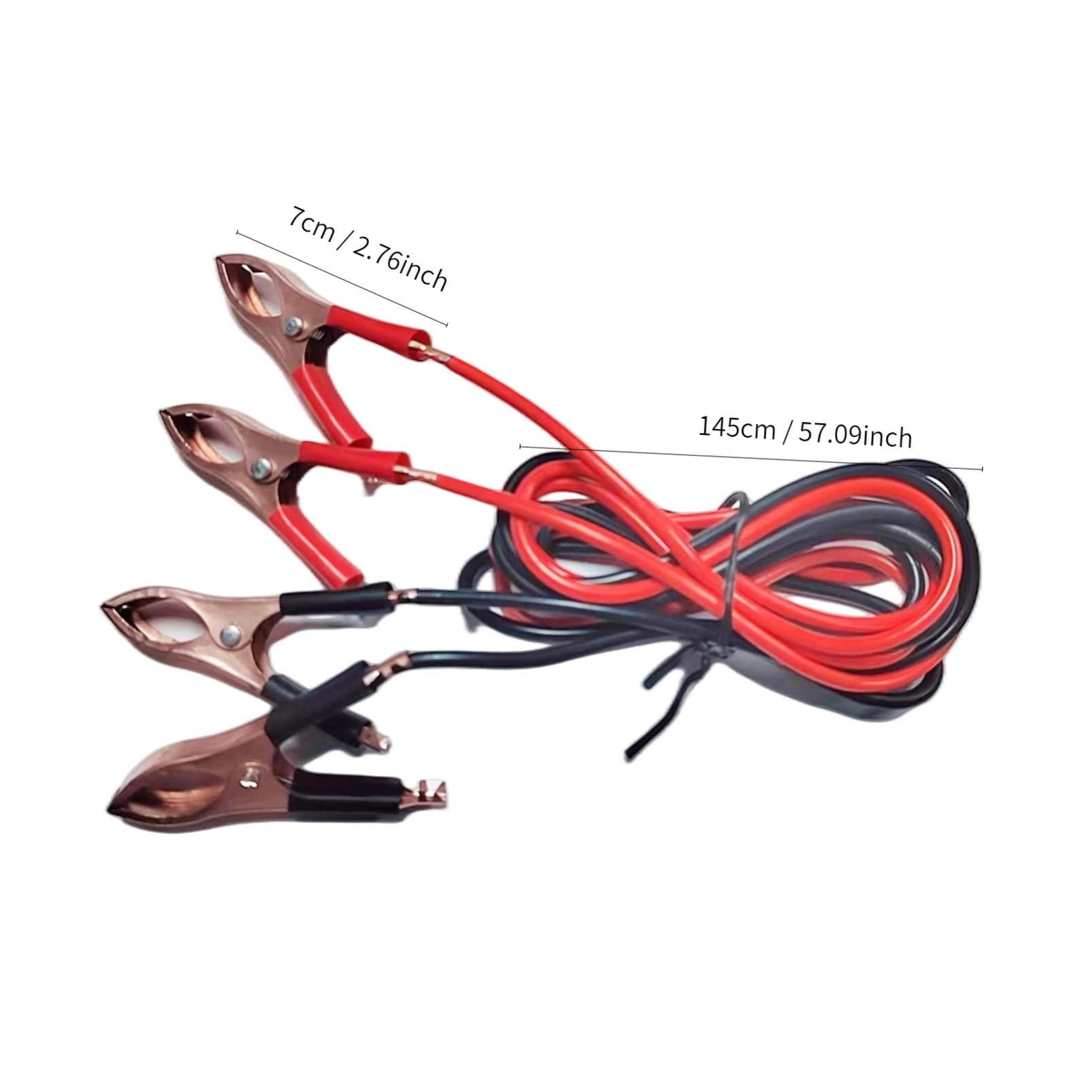 2x145CM Battery Grounding Wir,Motorcycle Emergency Grounding Wire, Suitable for Ignition Wire of 1.0L Displacement Motorcycle