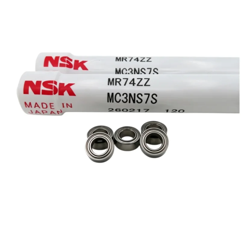 50 Stück Original NMB / NSK Hochgeschwindigkeits-Motorlager MR74ZZ 4x7x2,5mm L-740ZZ 674ZZ Präzisions-Miniatur-Kugellager 740 MR74 – Detail 6