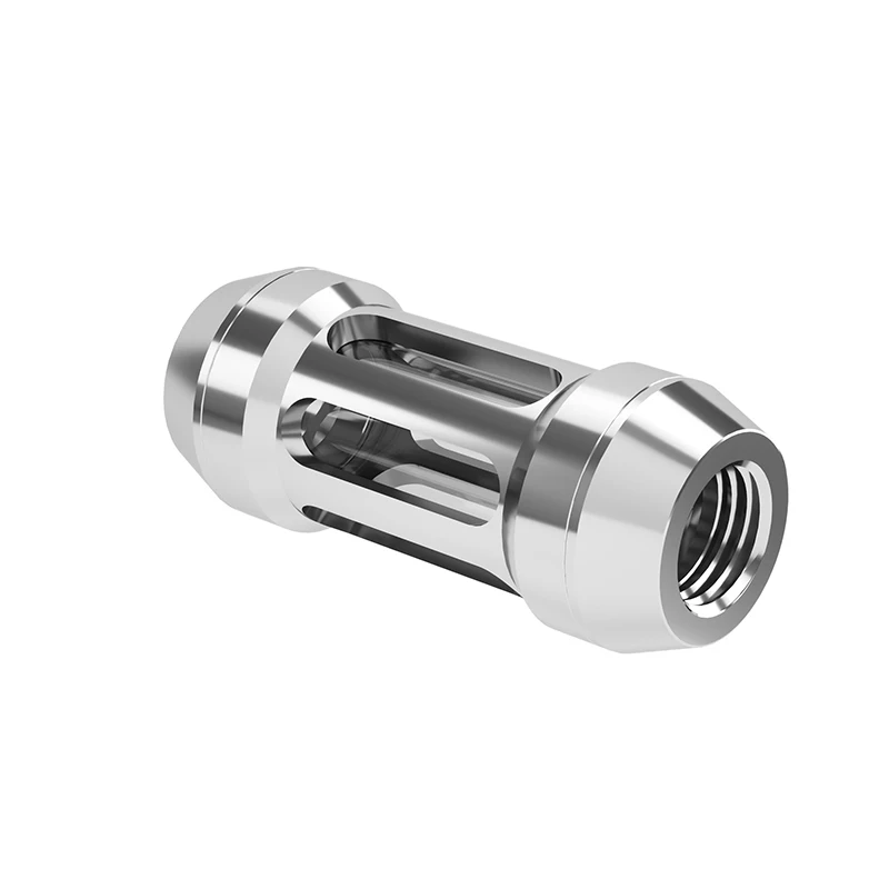 Barrow Bright Silver G1/4' waterfilter, computerwaterkoelingfittingen, zwart, voorkomt verstopte gadgets, wit, zwart, GLA-TLB53