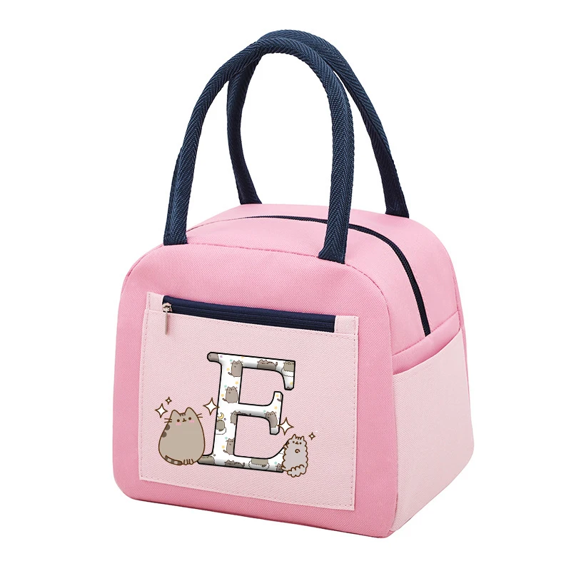 Pusheens Lunch Bag Anime Cartoon stampato scaldavivande borse Picnic portatile all\'aperto borsa di grande capacità forniture da cucina regali