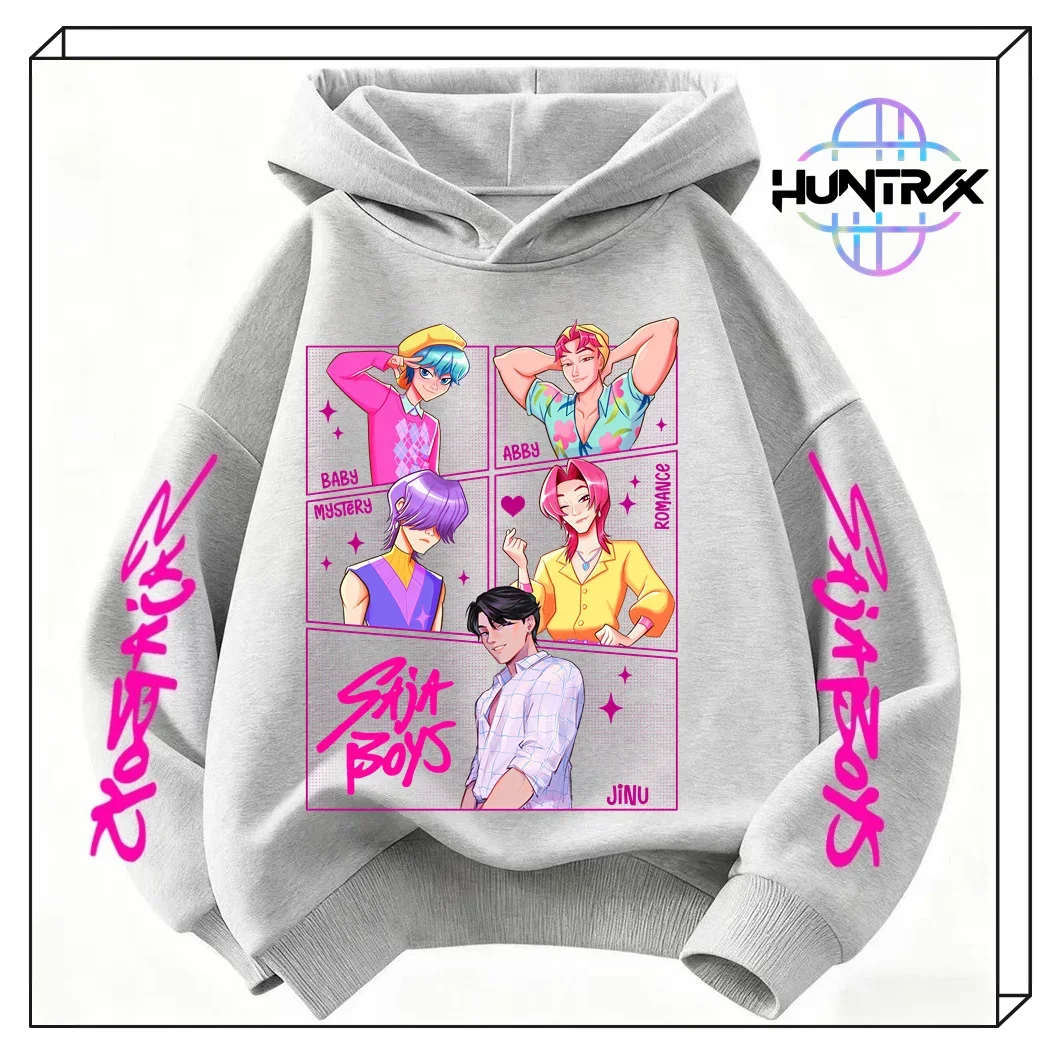 

KPop Demon Hunters Kids' Sweatshirt 3-14Y Girls' Same Style As Hot Sale Warm Sweatshirt 3D Cartoon Autumn Sportswear​