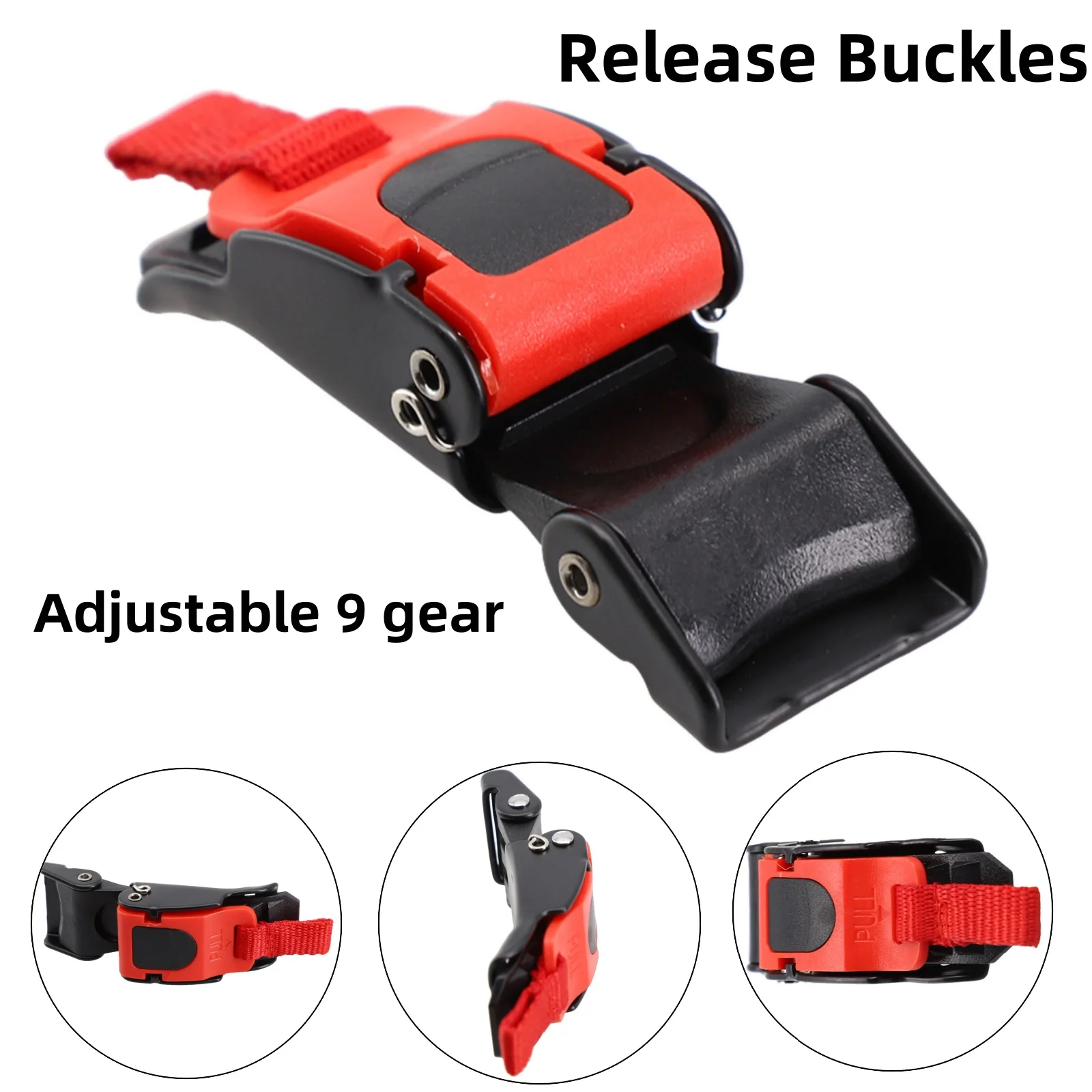 Motorcycle Release Buckles Helmet Chin Strap Speed Sewing Clip Quick Release Buckle For Motorcycle Bike ATV 9 Gear Helmet Clasp