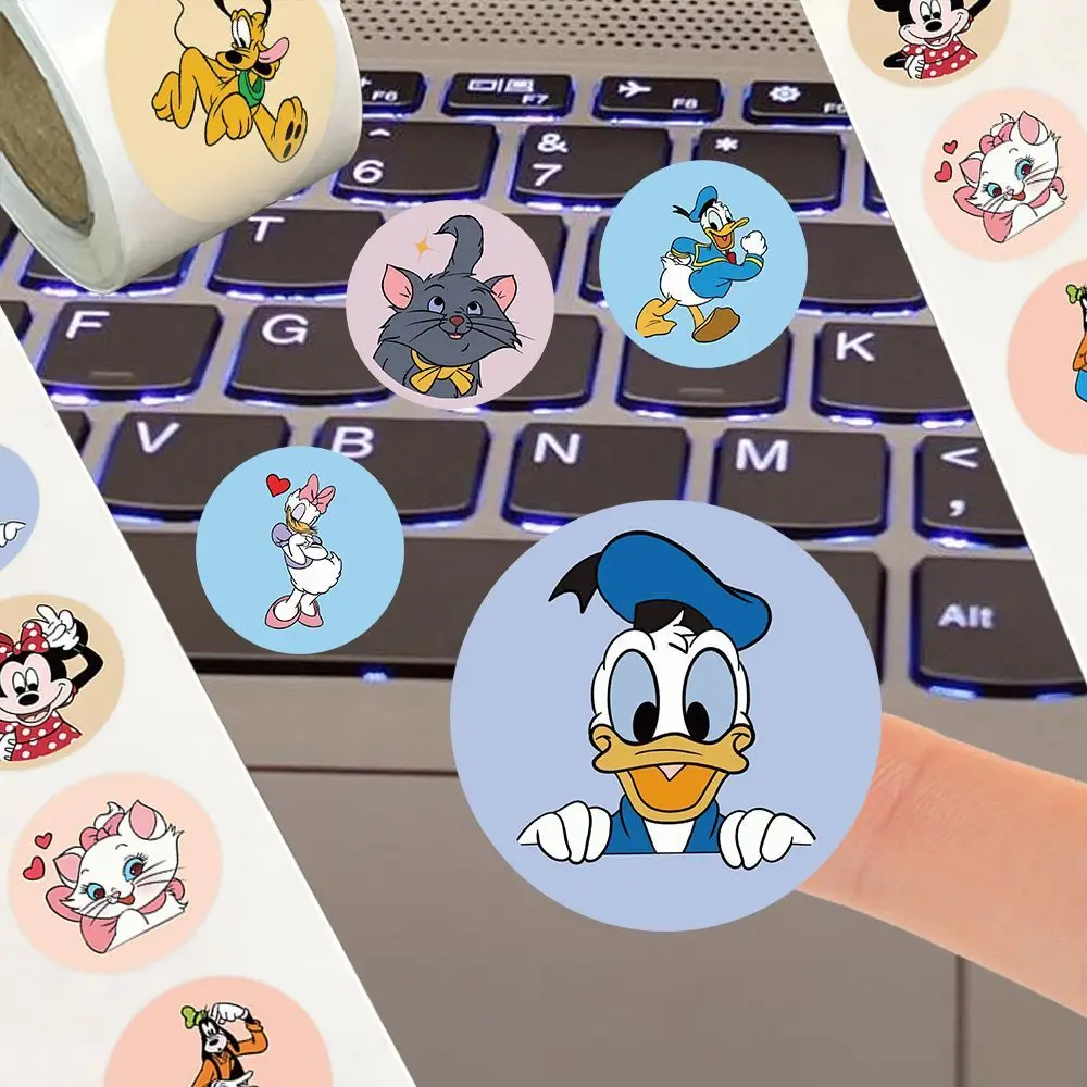 500PCS Del Fumetto di Topolino Minie Mouse Disney Adesivi Decorazione FAI DA TE per Decalcomanie Del Computer Portatile Rotolo Stiker Ricompensa Regalo Per Bambini Giocattoli Classici
