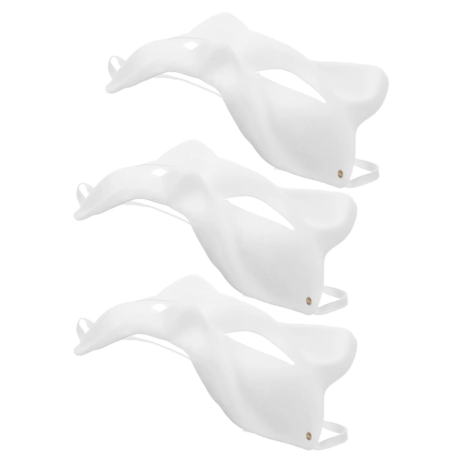 

3 Pcs Mask Cat for Women Cats Carnival Paper Animal Crafts Blank Masks to Paint Masquerade Face Decorate