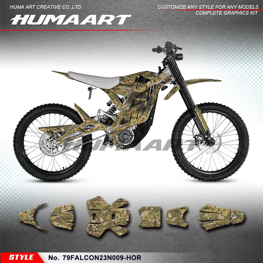 

HUMAART MX Graphics Wrap Design for 79BIKE Falcon Pro 79 Bike Electric Dirt Bike, Rebuilding, 79FALCON23N009-HOR