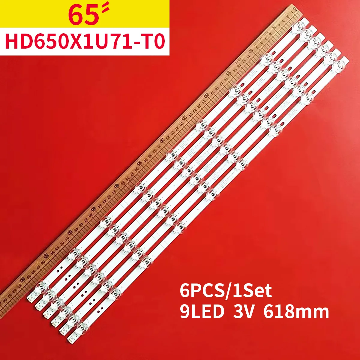 1 Set LED Backlight Strip 9LED For 65A7300F 65A7100F 65AE7000F 65AE7000 65A7120FS HD650X1U81-T0L1 HD650X1U71-T0