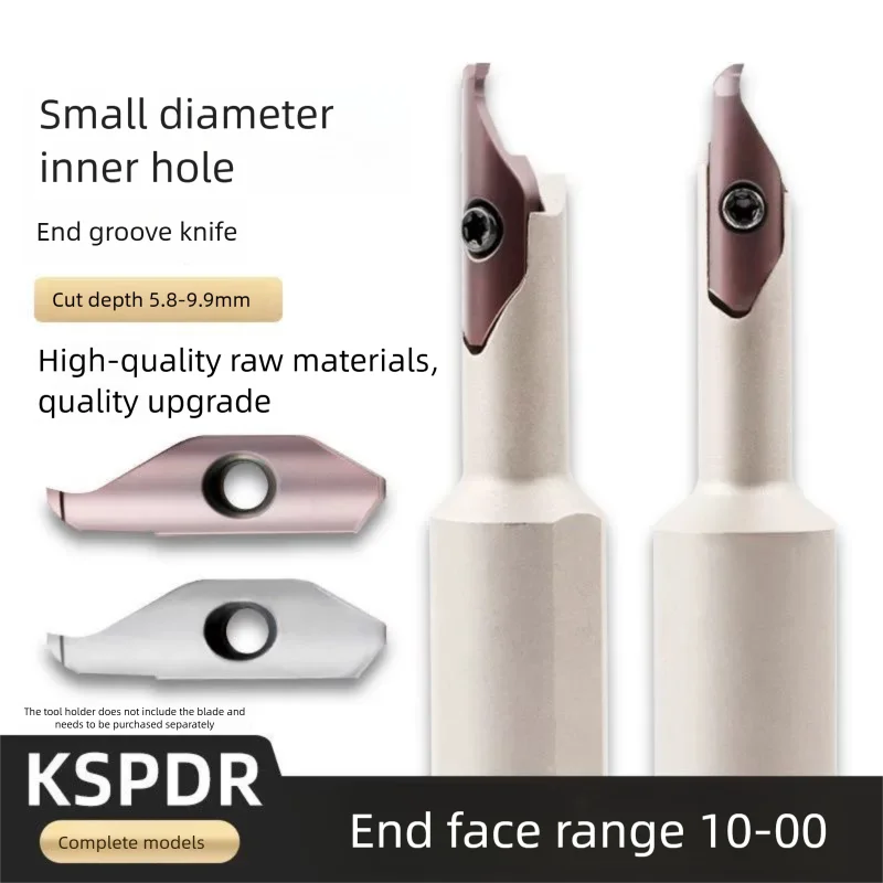 

KSPDR Small Bore Face Grooving Cutter with SPDR200DM10 Tool Holder, Deep Cutting Depth for Internal Face Grooving