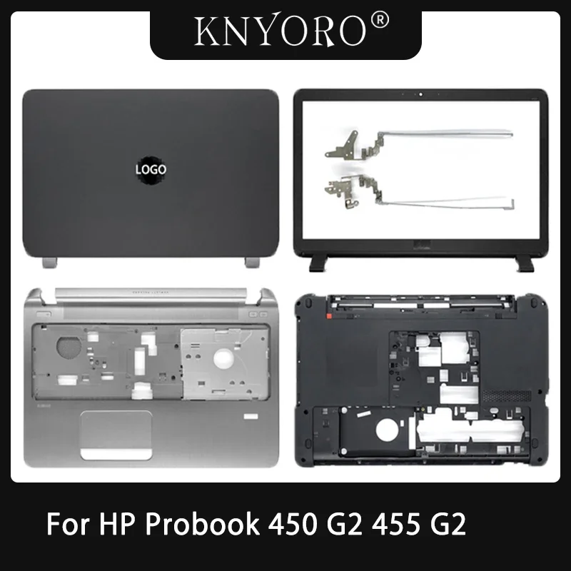 NEW For HP Probook 450 G2 455 G2 Laptop LCD Back Cover Front Bezel Hinges Upper Palmrest Bottom Base Case 768123-001 AP15A000100